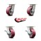 Service Caster 5 Inch Kingpinless Poly on Aluminum Wheel Swivel Caster Set with 2 Brakes SCC SCC-KP30S520-PAR-2-SLB-2 - alternate 6
